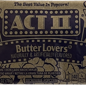 Image of a package of Act II Popcorn