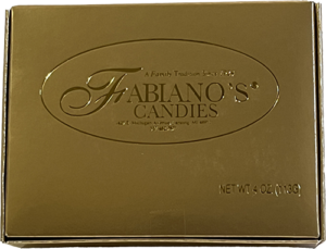 1/4 box of chocolates
Fabiano's